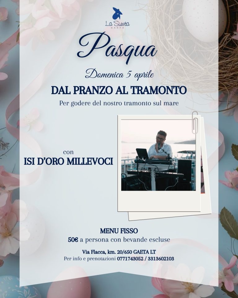 Pranzo di Pasqua 2026