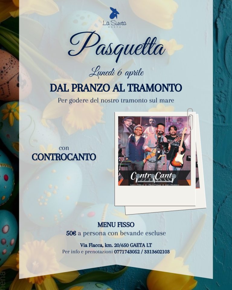 Pranzo di Pasquetta 2026